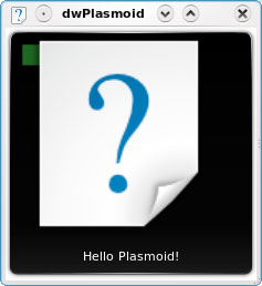 基础 plasmoid 的屏幕截图